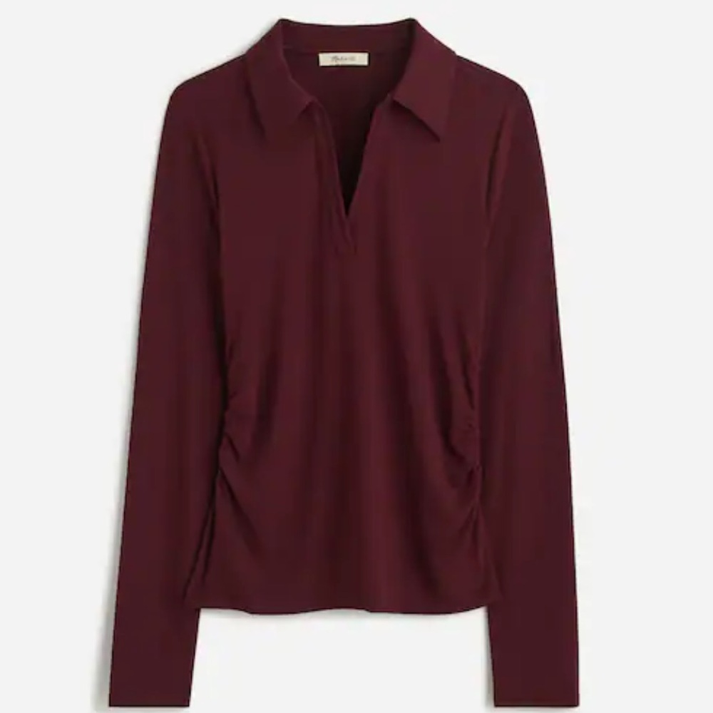 Madewell Burgundy Long Sleeve Top